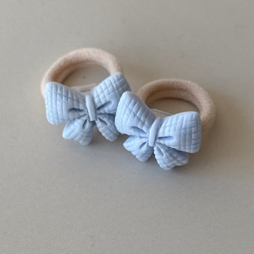 Elastiekjes - Strikje blauw - Studio Joliva