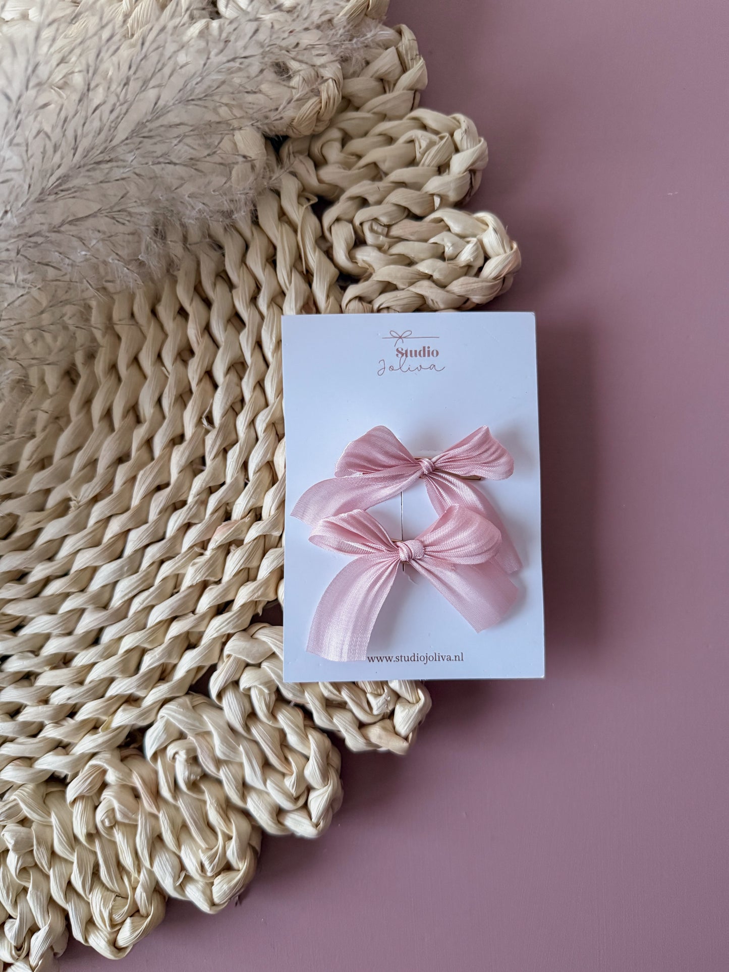 Duo silk strik - pink - Studio Joliva