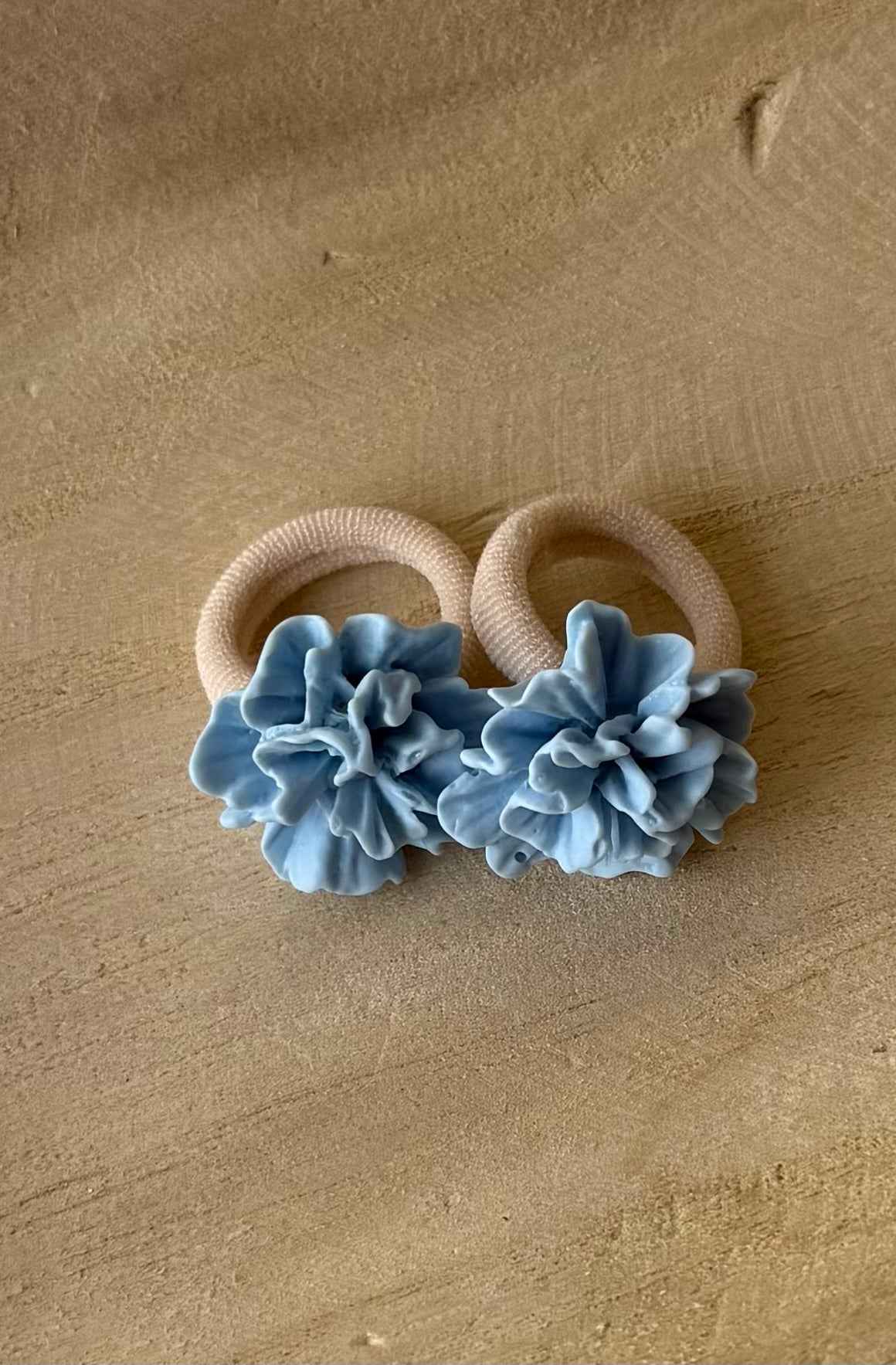 Elastiekjes - Pastelblauw Bloesem