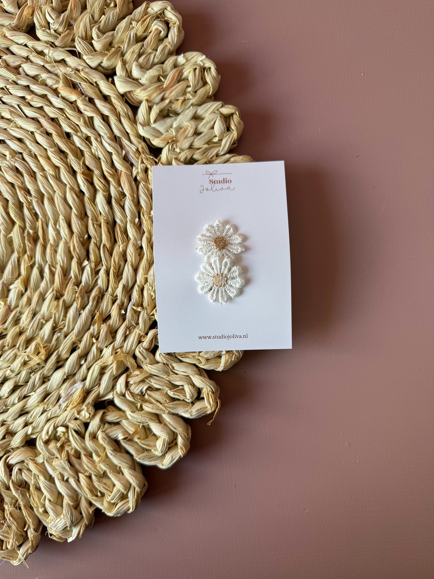 Haarspeldje - Madelief Wit - Studio Joliva