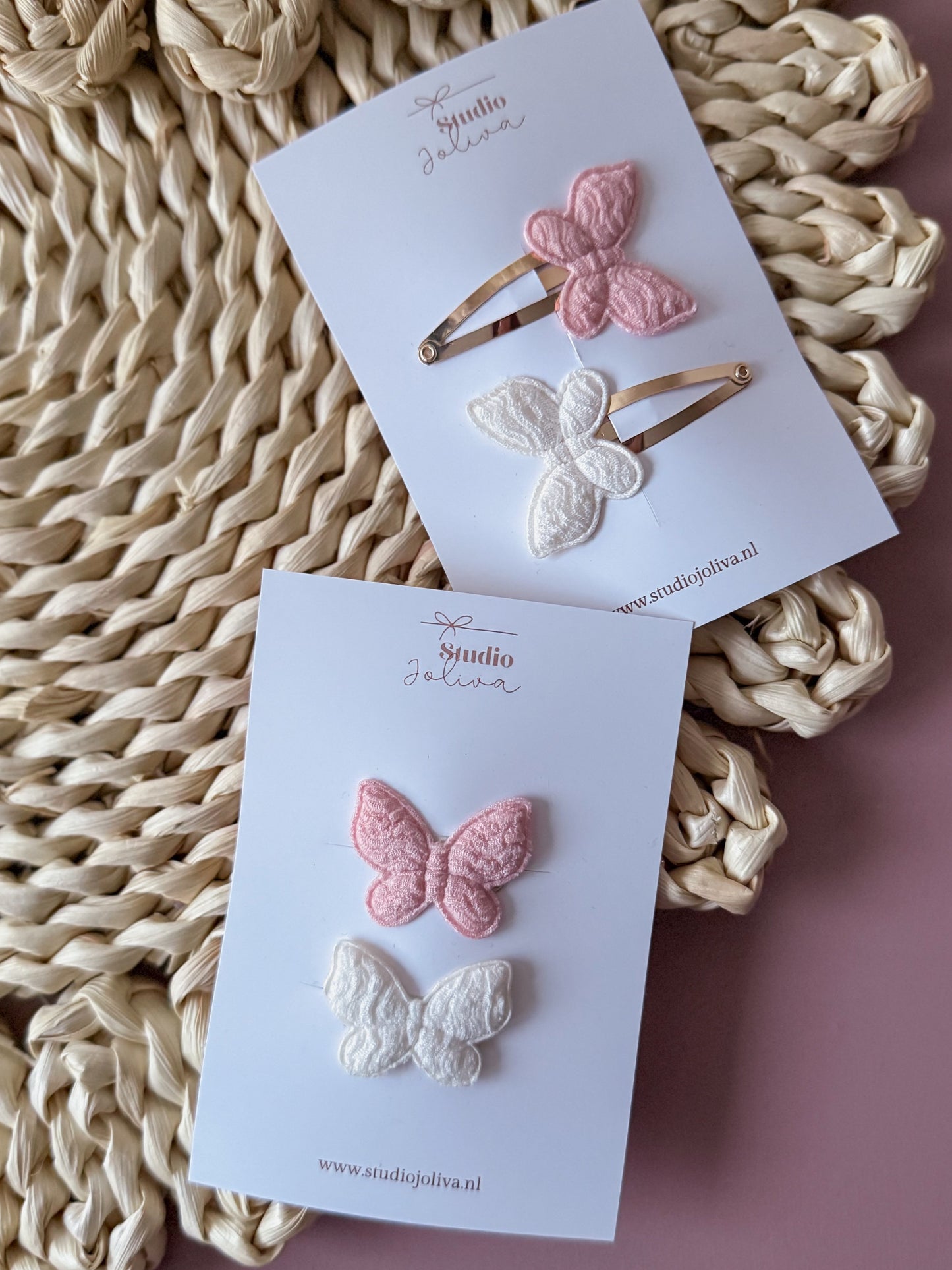 Haarspeldjes - Set Butterfly Soft - Studio Joliva