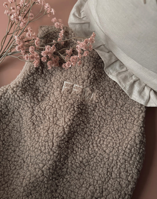Teddy gilet - Taupe - Studio Joliva