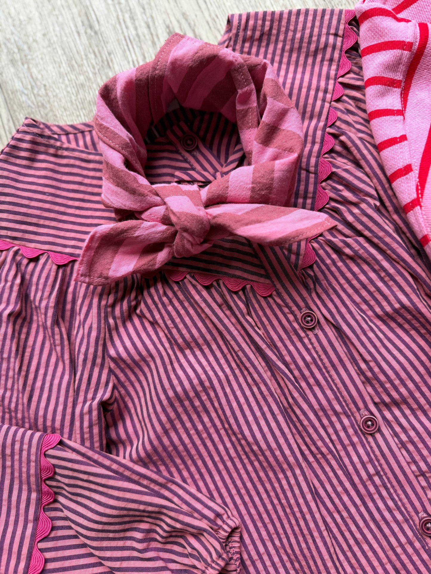 Bandana Sjaal - Streepje Roze - Studio Joliva