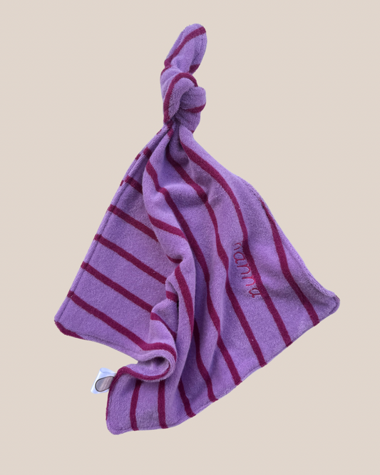 Speendoekje - Badstof Streep Paars