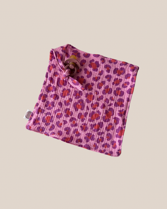 Speendoekje Hydrofiel - Leopard Roze/Paars