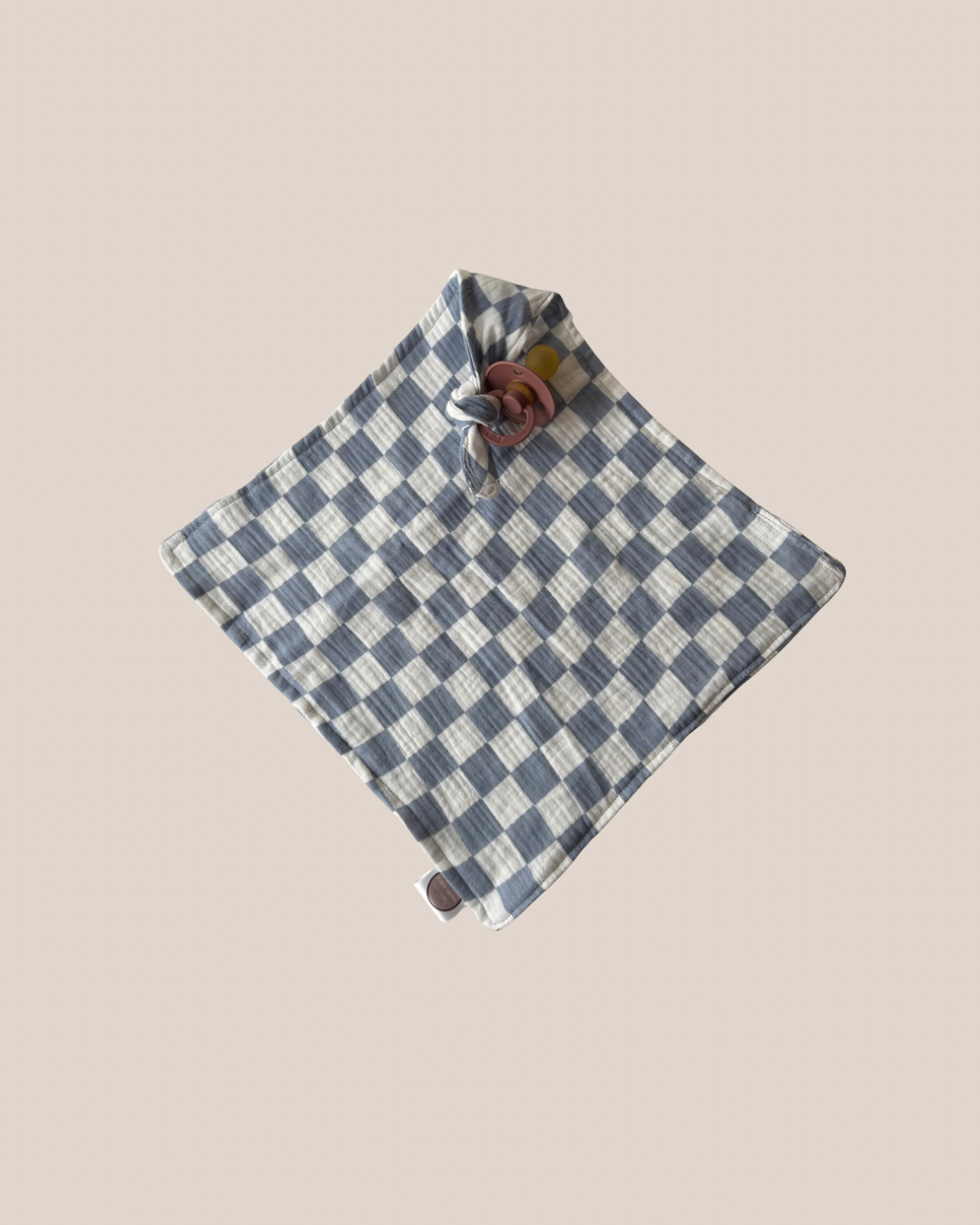 Speendoekje Hydrofiel - Geblokt Babyblauw - Studio Joliva