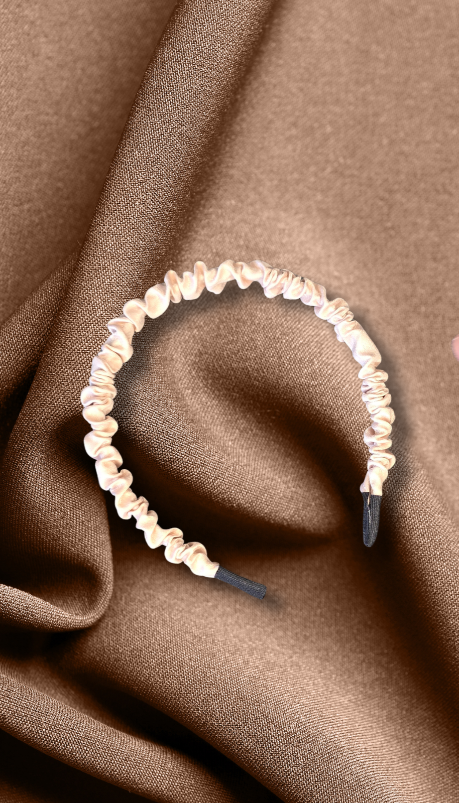 Scrunch Haarband - beige