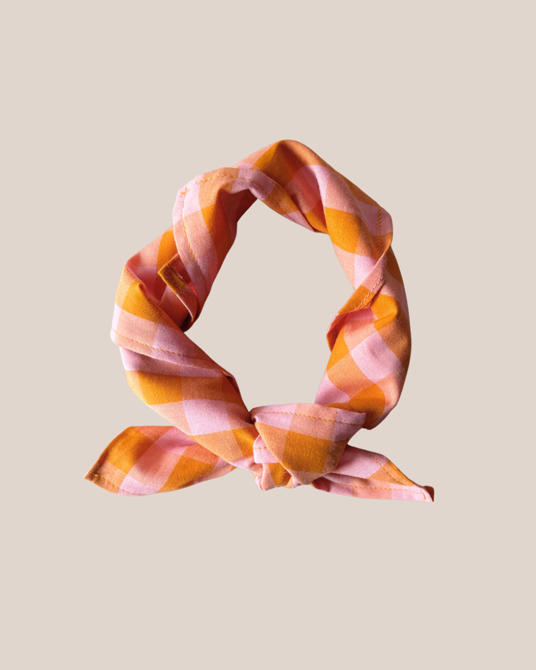 Bandana Sjaal - Geblokt Oranje - Studio Joliva