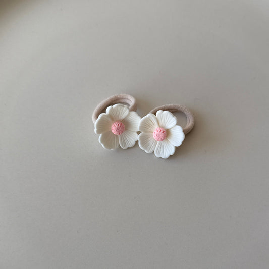 Haarelastiek - White Flower - Studio Joliva