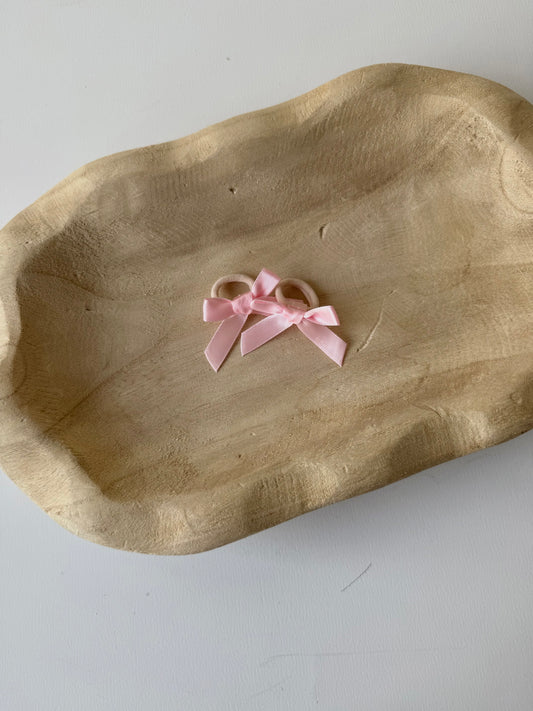 Elastiekjes - Strikje Pastelroze