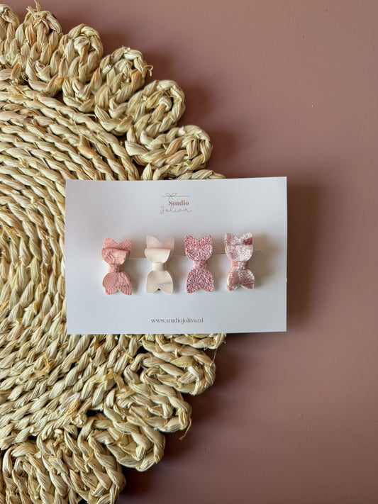 Haarspeldjes - Setje Strik Roze - Studio Joliva