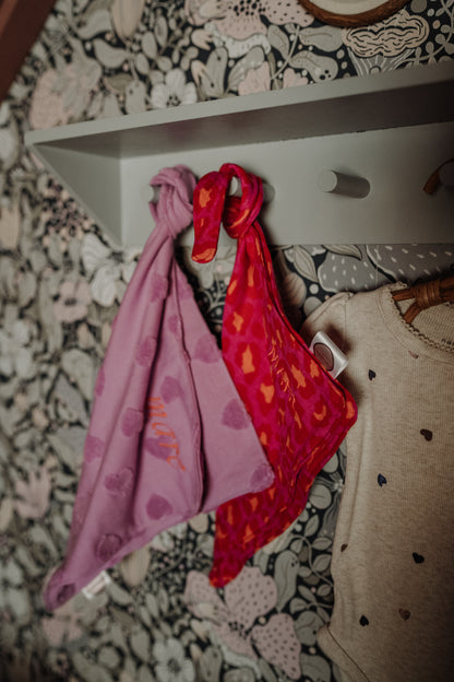 Speendoekje - Badstof Purple Hearts