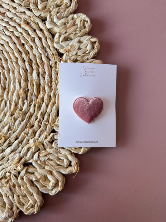 Haarspeldje - Hearts Pink - Studio Joliva