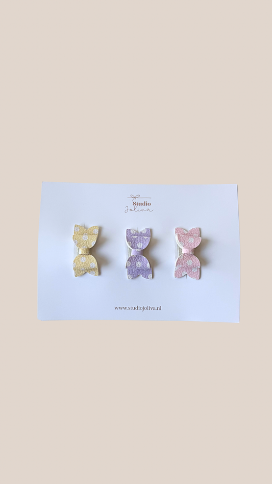 Set - Pastel Strikjes Dots