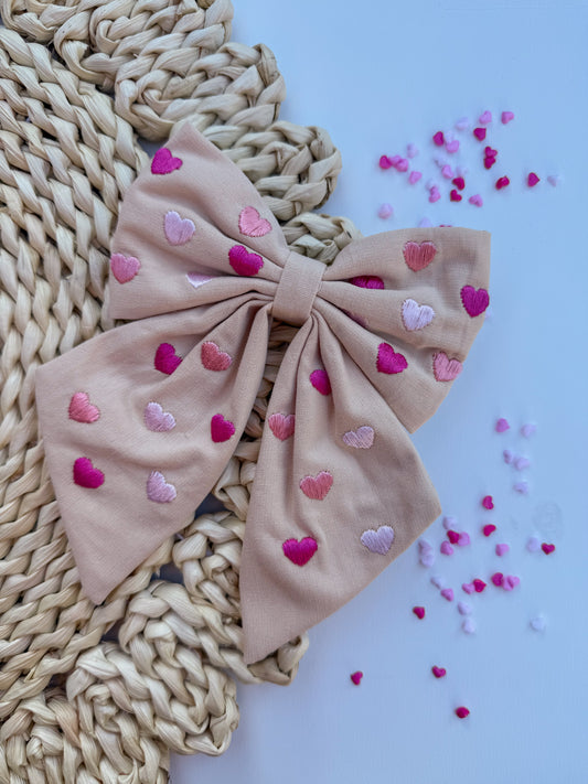 Linnen strik - hartjes - Studio Joliva