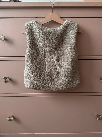 Teddy gilet - Taupe - Studio Joliva