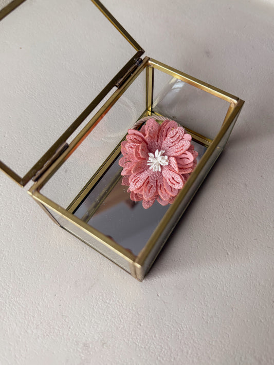 Maxi Haarelastiek - Flower Zacht Roze