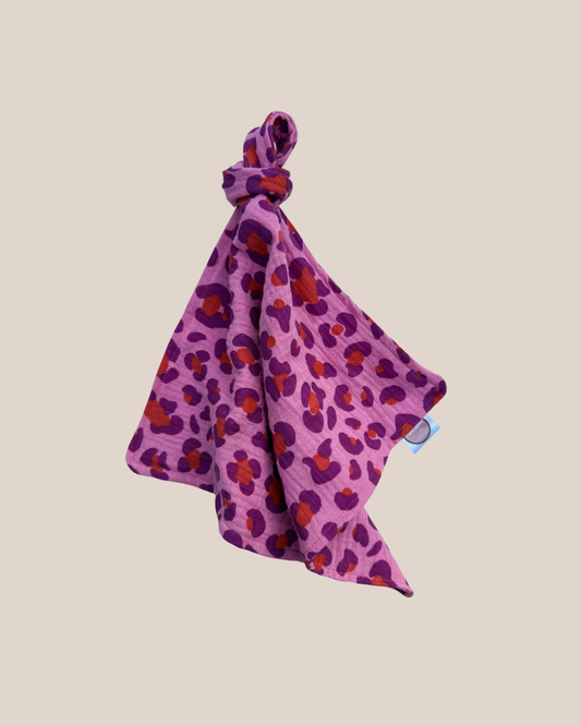 Speendoekje Hydrofiel  - Leopard Roze/Paars