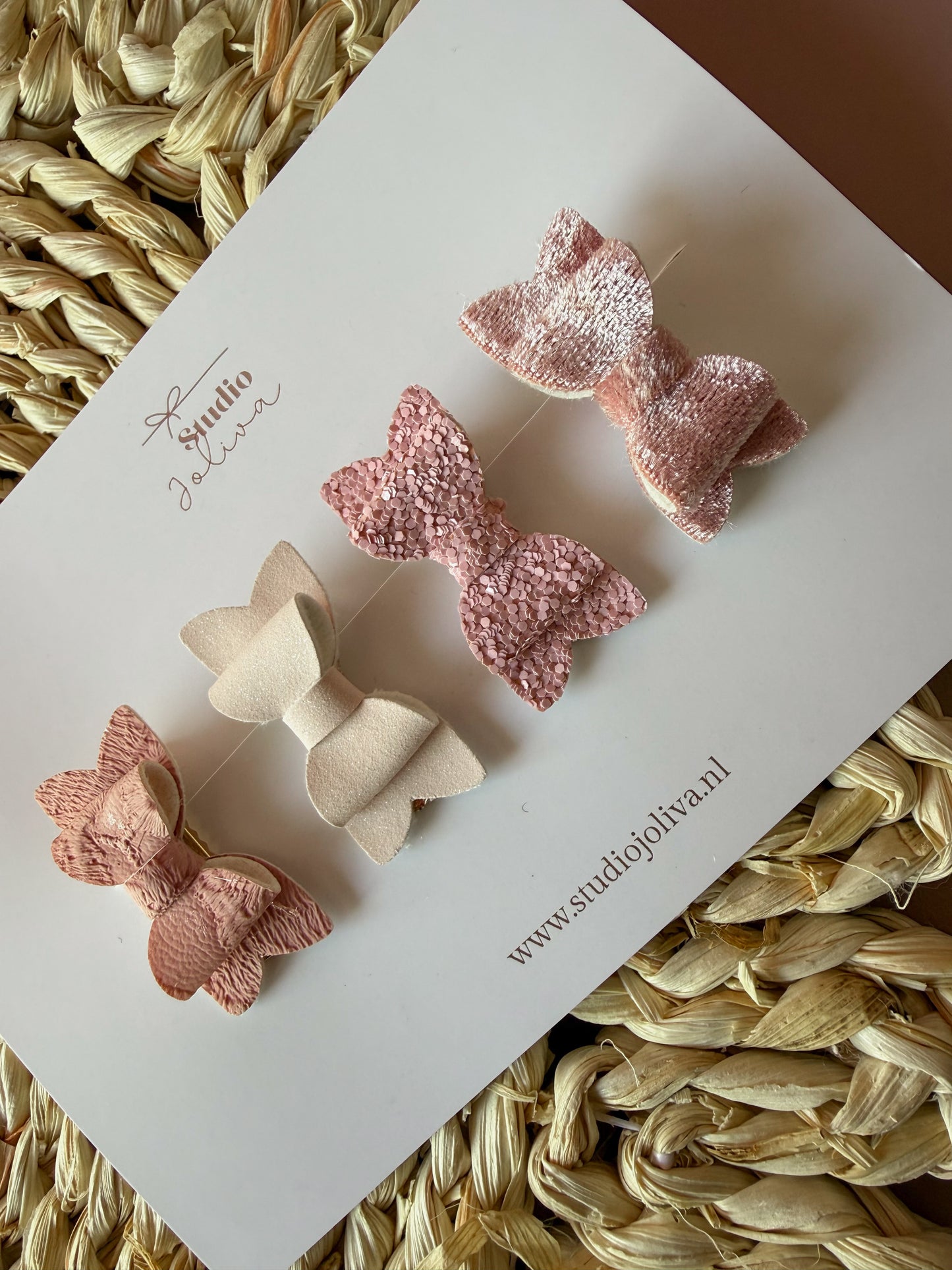 Haarspeldjes - Setje Strik Roze - Studio Joliva