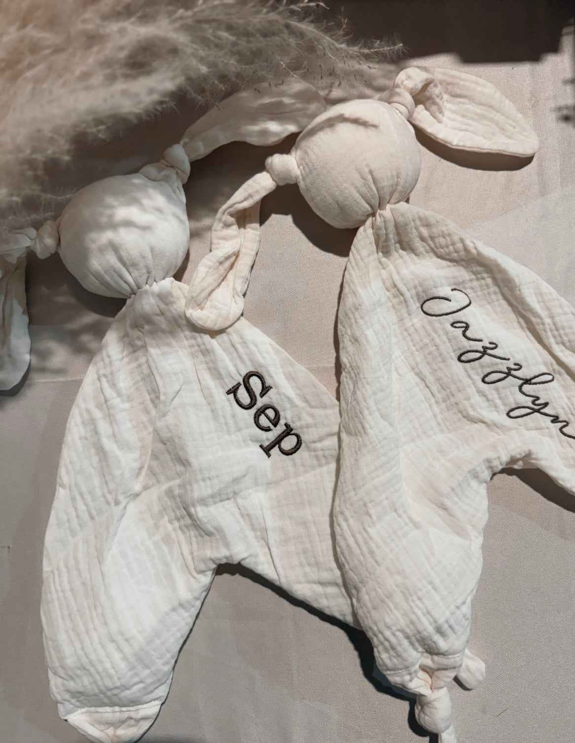 Tutpopje met naam - meerdere kleuren