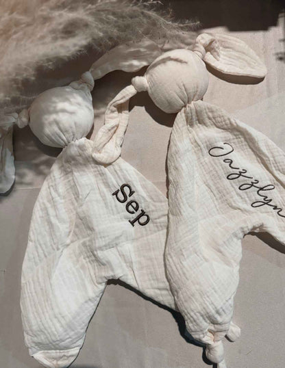 Tutpopje met naam - meerdere kleuren