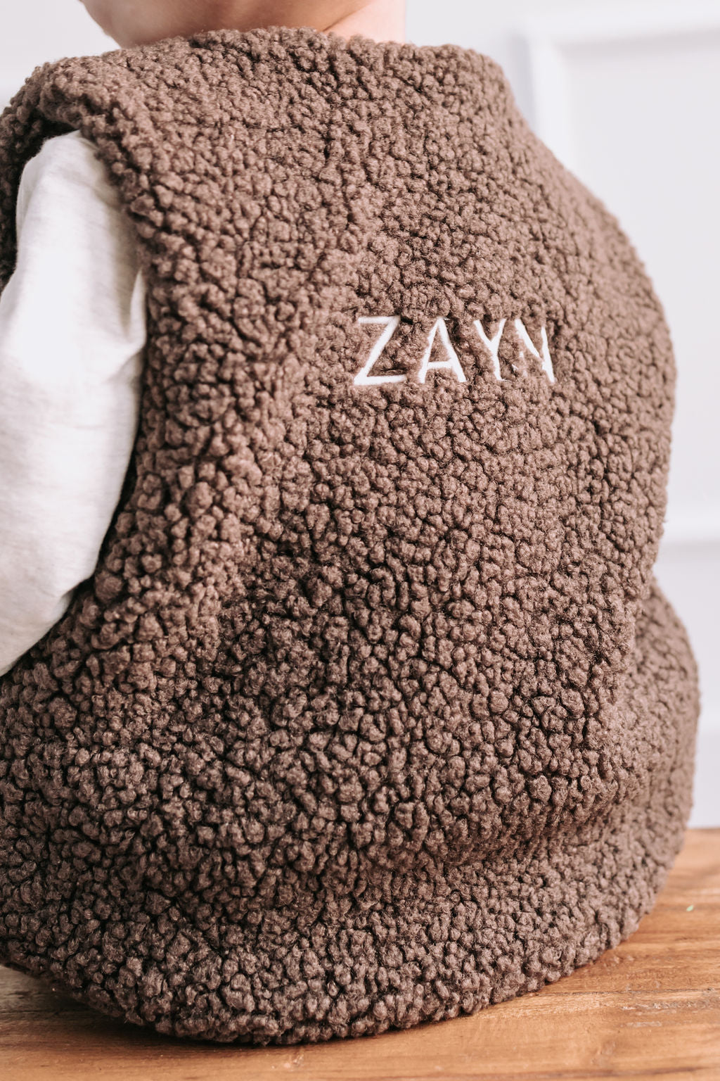 Teddy gilet - bruin - Studio Joliva