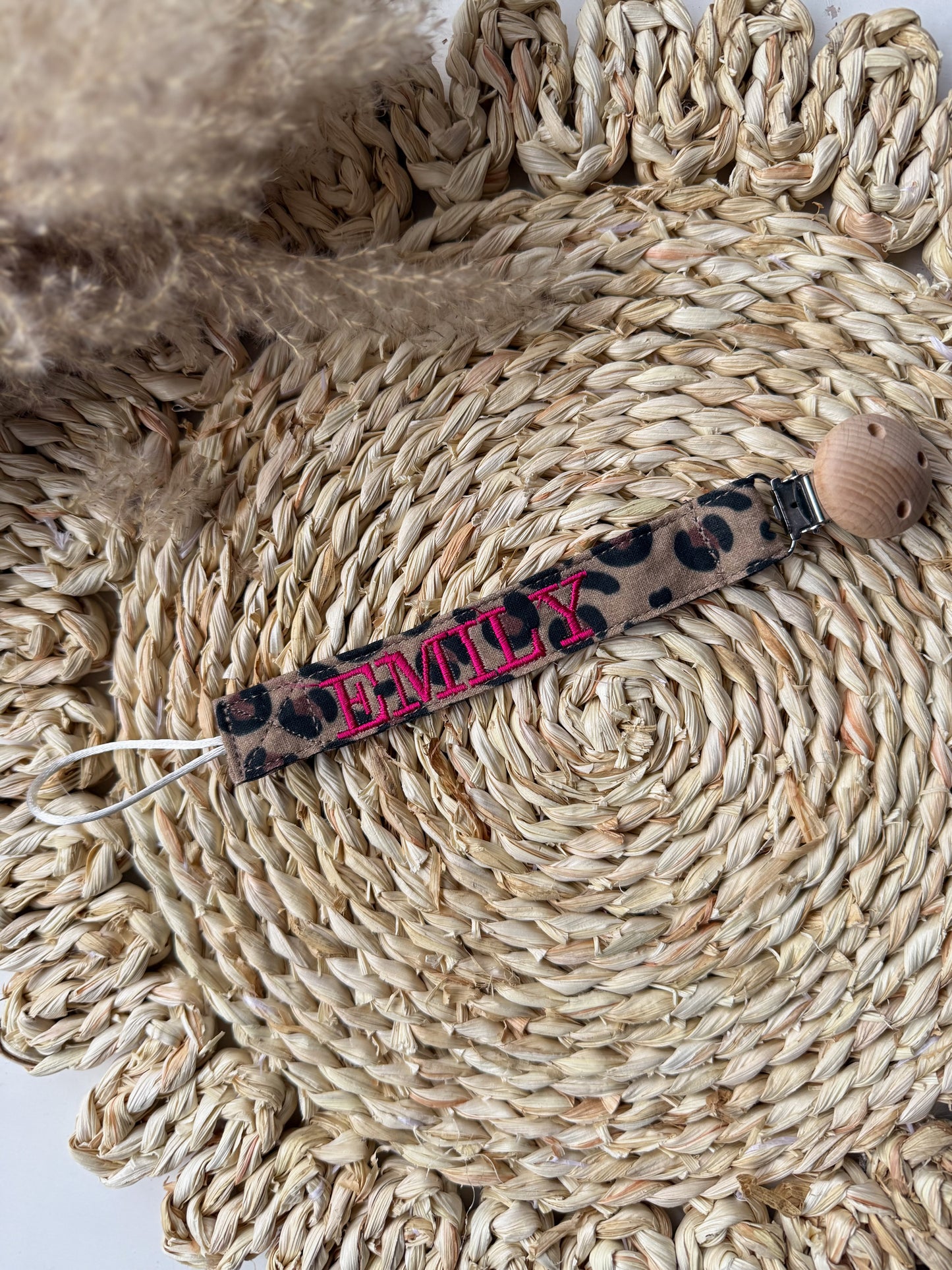 Speenkoord Leopard met naam