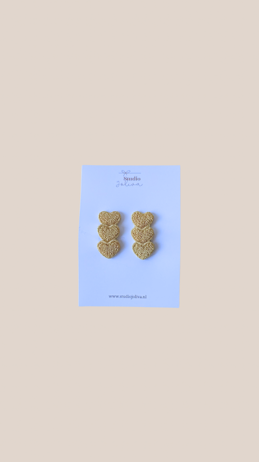 Haarspeld - Hartjes Butteryellow