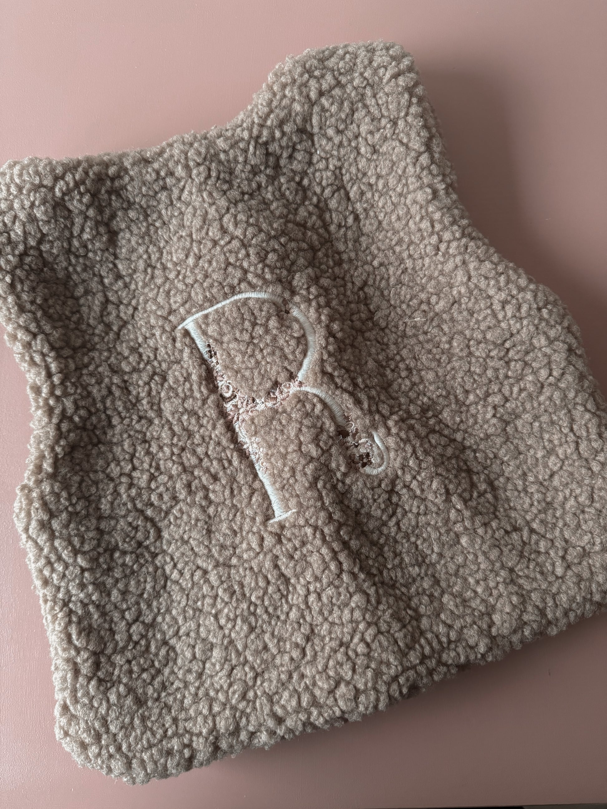 Teddy gilet - Taupe - Studio Joliva