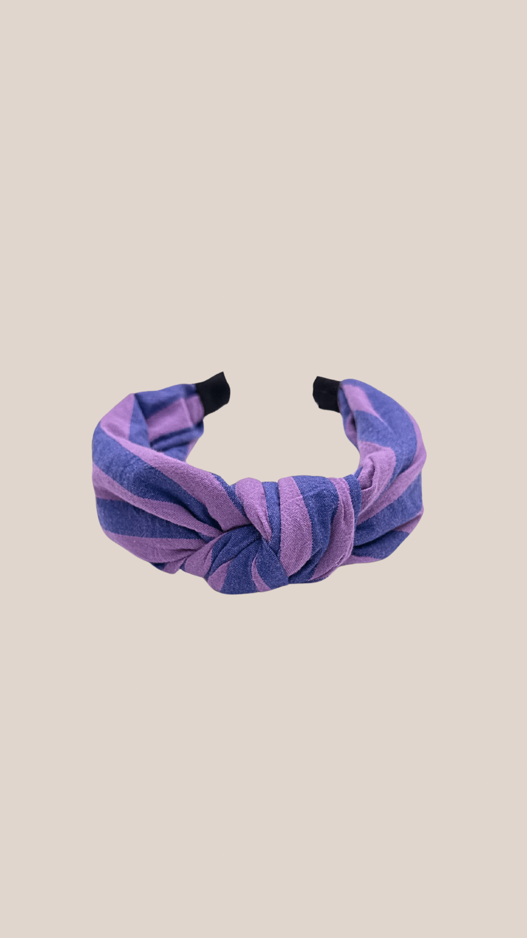 Haarband - Paarse streepjes