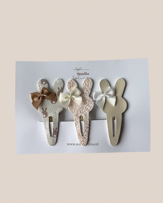 Haarspeldjes - Soft Spring Bunny Naturel