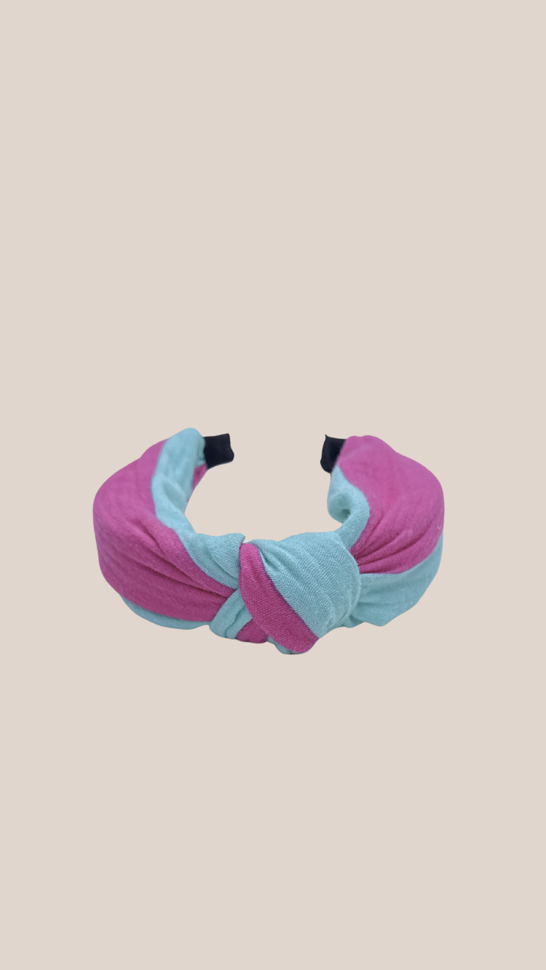 Haarband - Streep Roze & Mintgroen