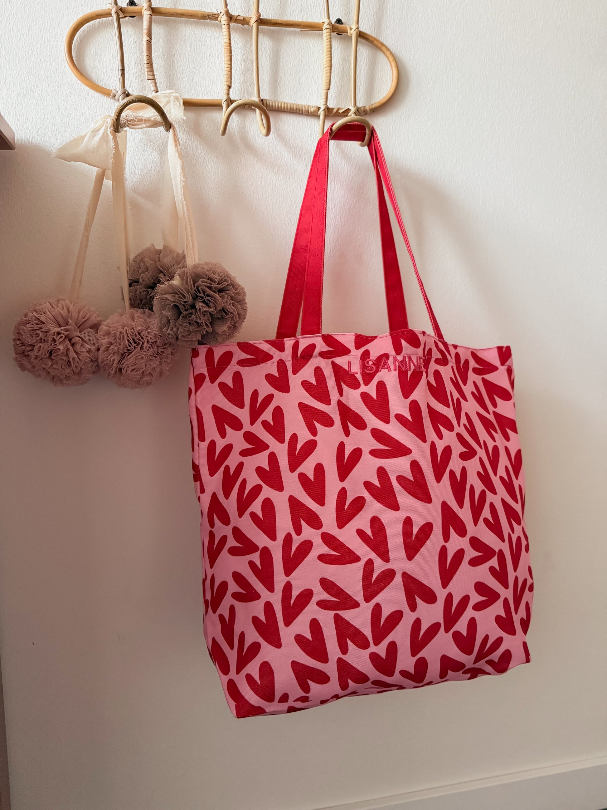 Shoppingbag Hearts - Met naam - Studio Joliva