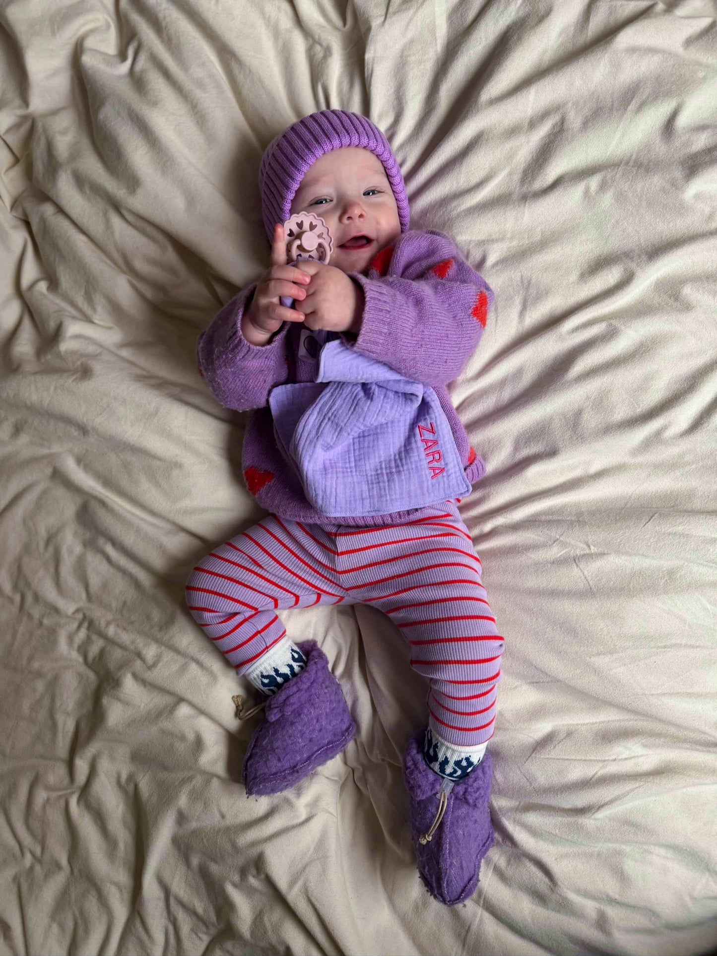 Speendoekje Hydrofiel  - Lila - Studio Joliva