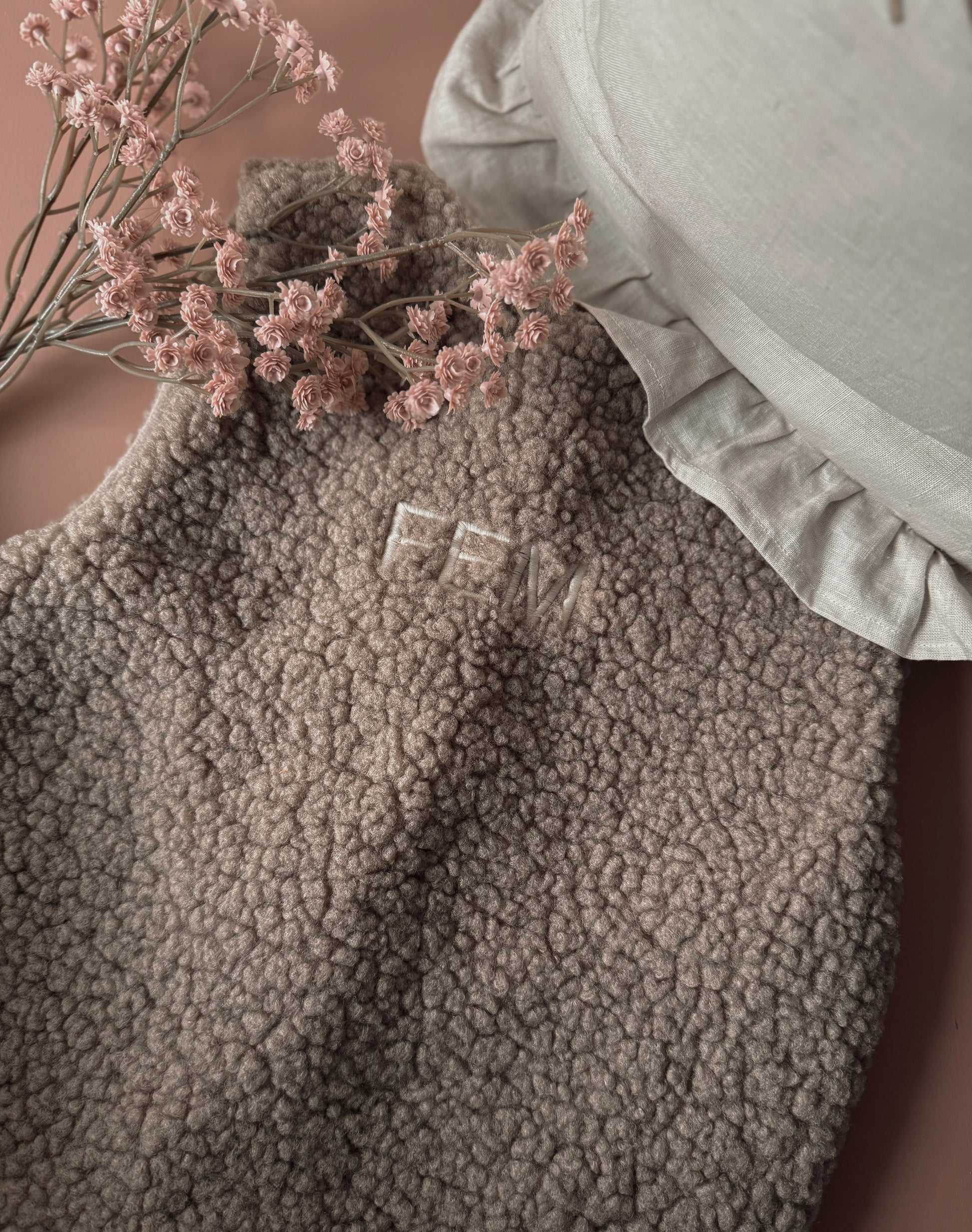 Teddy gilet - Taupe - Studio Joliva