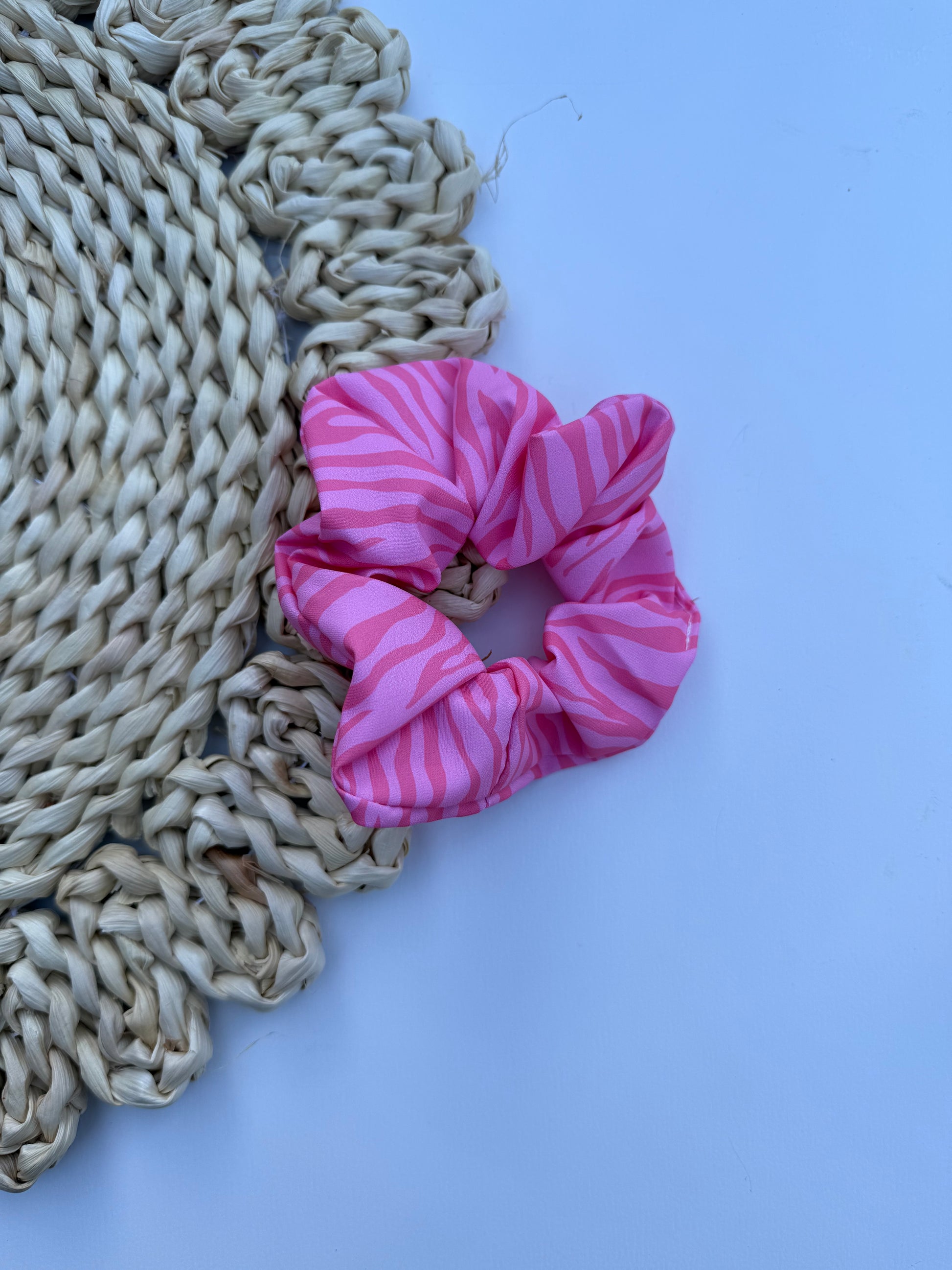 Scrunchie elastiek - Pink Animal - Studio Joliva