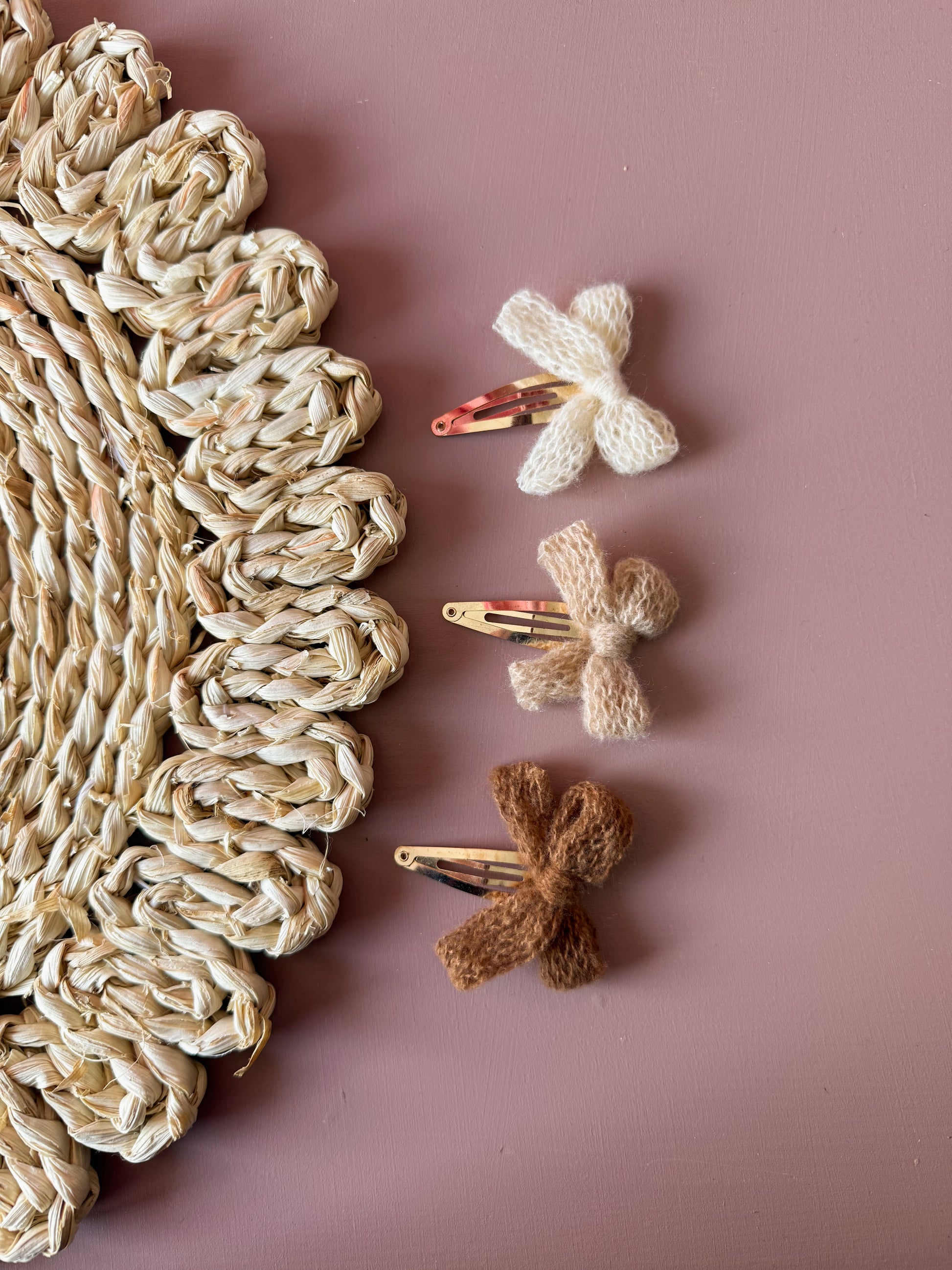 Haarspeldje - Strikje Naturels - Studio Joliva