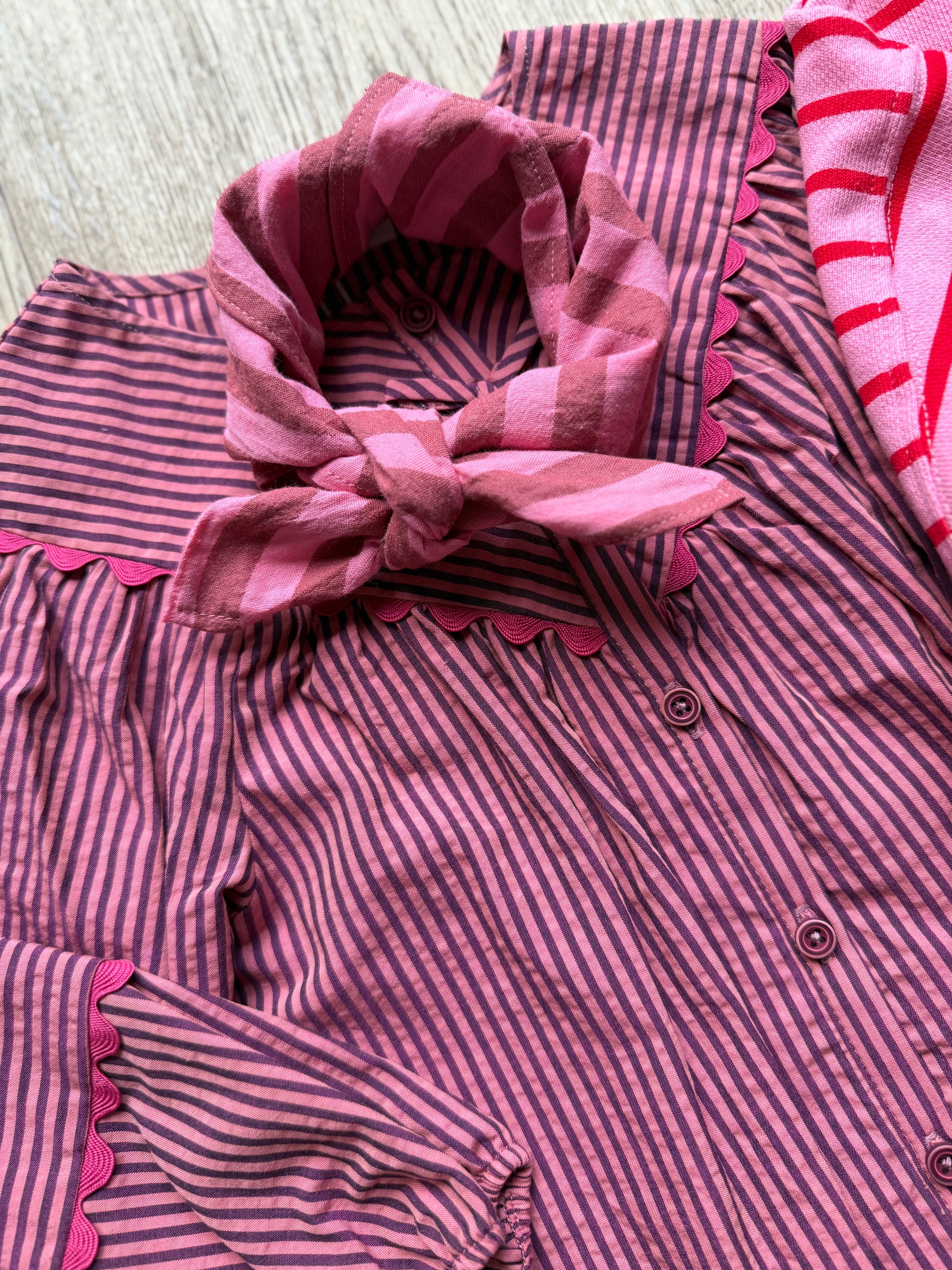 Bandana Sjaal - Streepje Roze - Studio Joliva