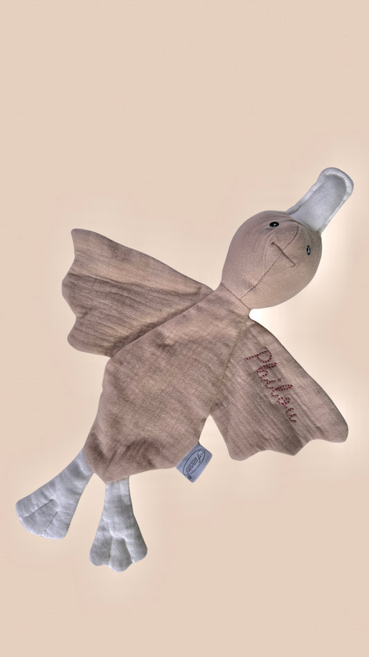 Tutdoekje - Knuffeleend Cream