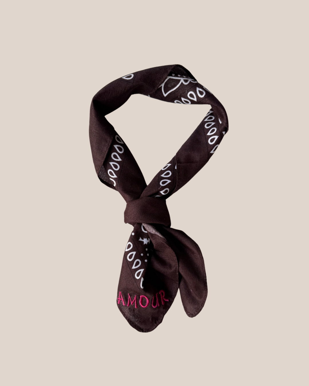 Bandana Sjaal - Classic Bruin Amour