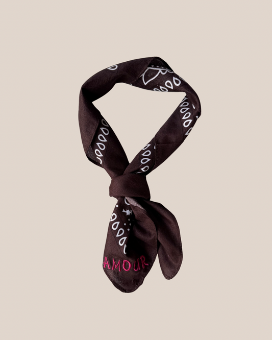 Bandana Sjaal - Classic Bruin Amour