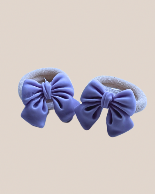 Haarelastiek - Strikje Lila