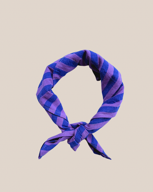Bandana Sjaal - Streepje Paars