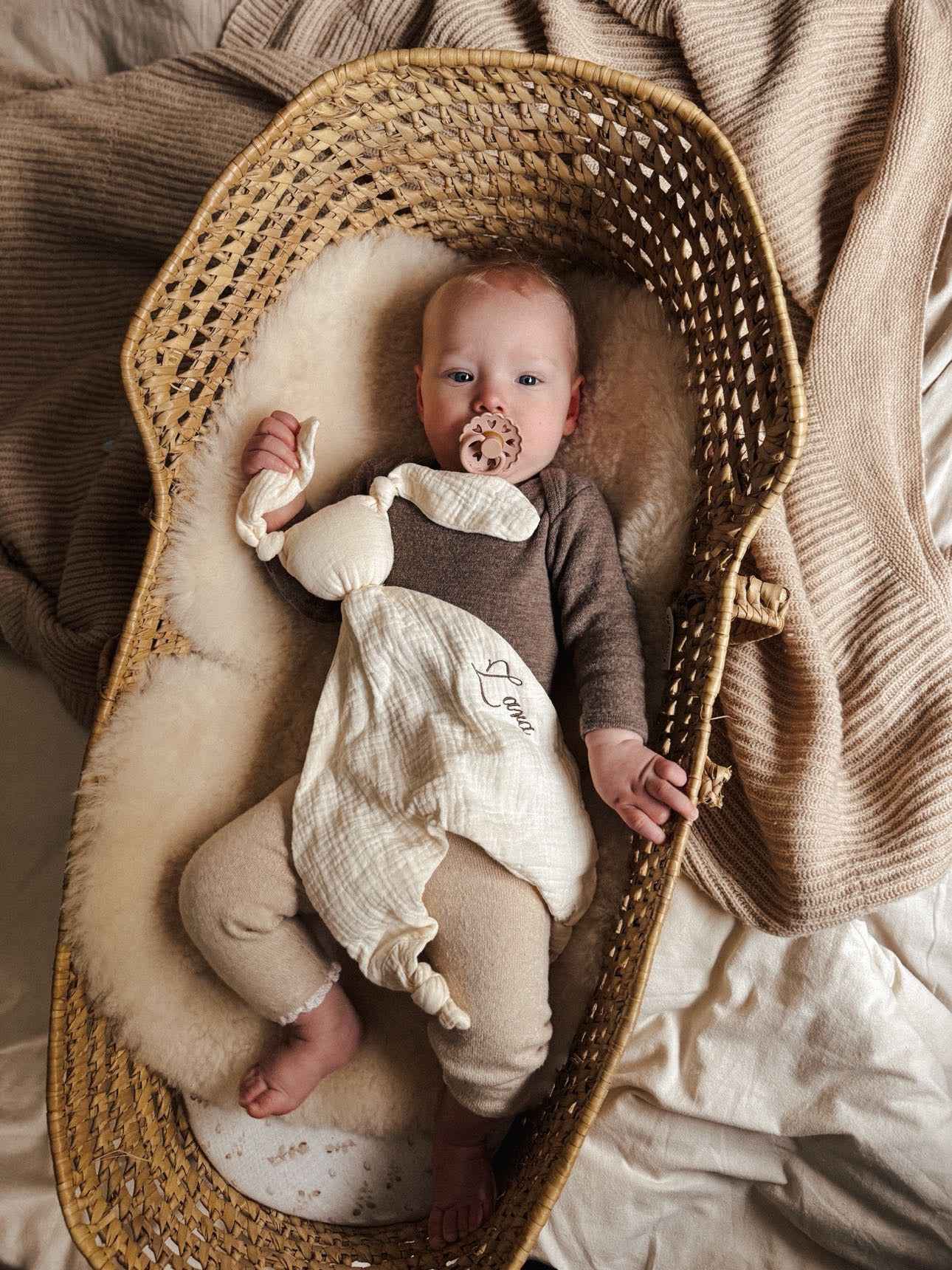 Tutpopje met naam - meerdere kleuren