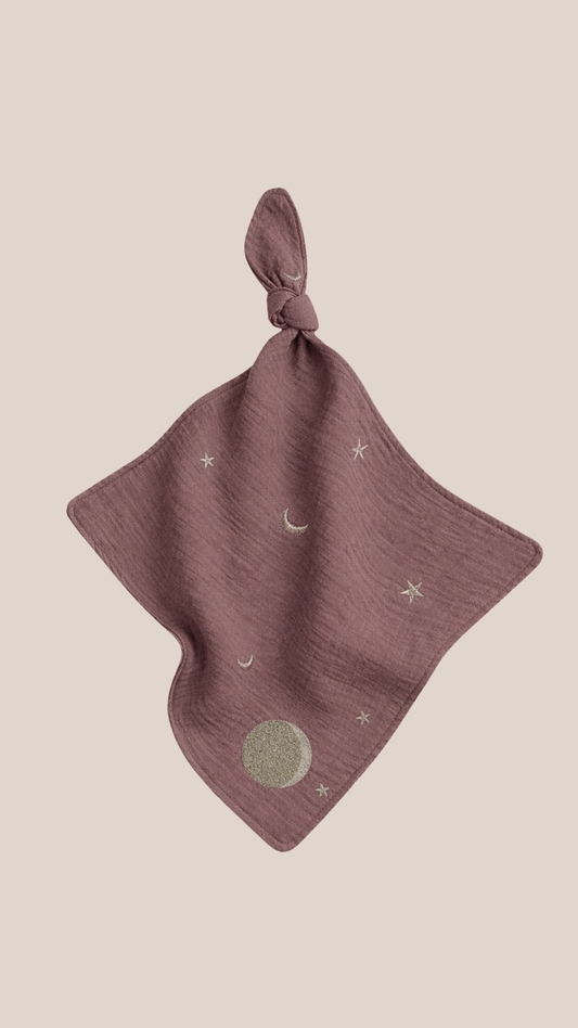 Moonphase Speendoekje - Cloudy Moon Mauve