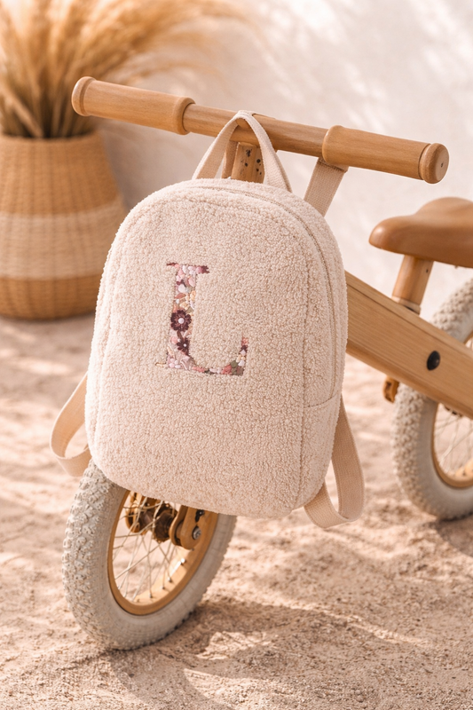 Teddytas met bloemen letter - studio Joliva 