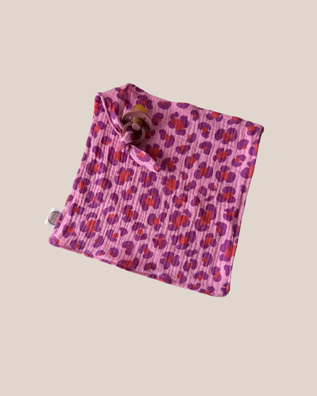 Speendoekje Hydrofiel  - Leopard Roze/Paars - Studio Joliva