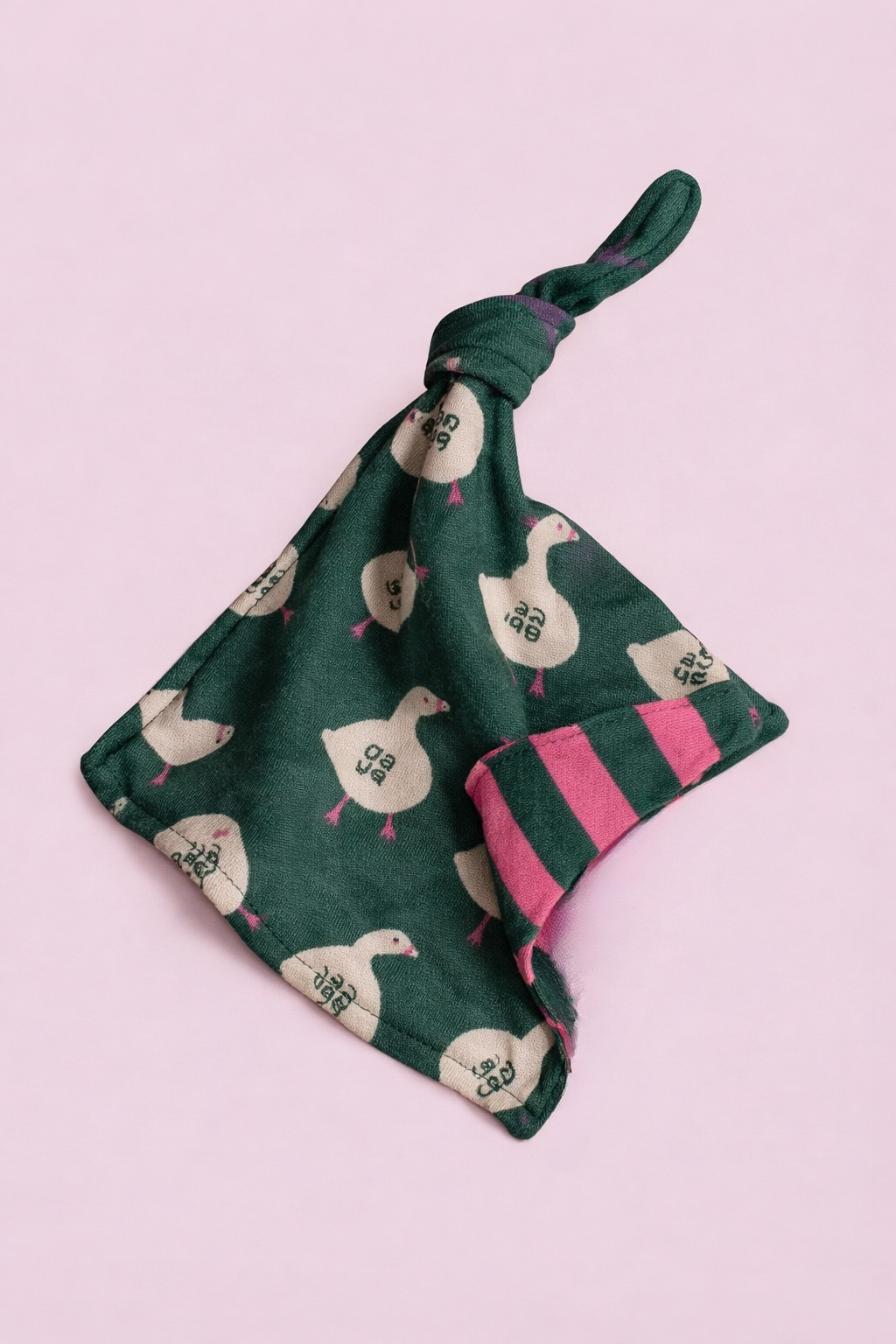 Speendoekje French Terry - Roze/Groen & Ganzen
