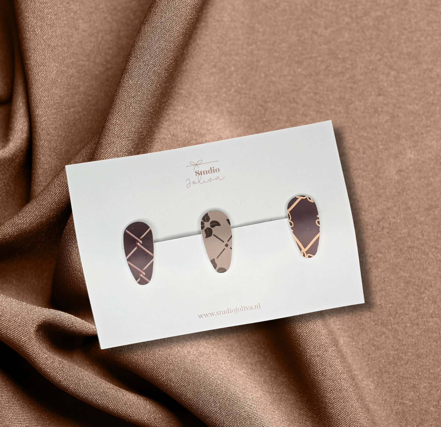 Set van 3 Speldjes – Chocolate Tones