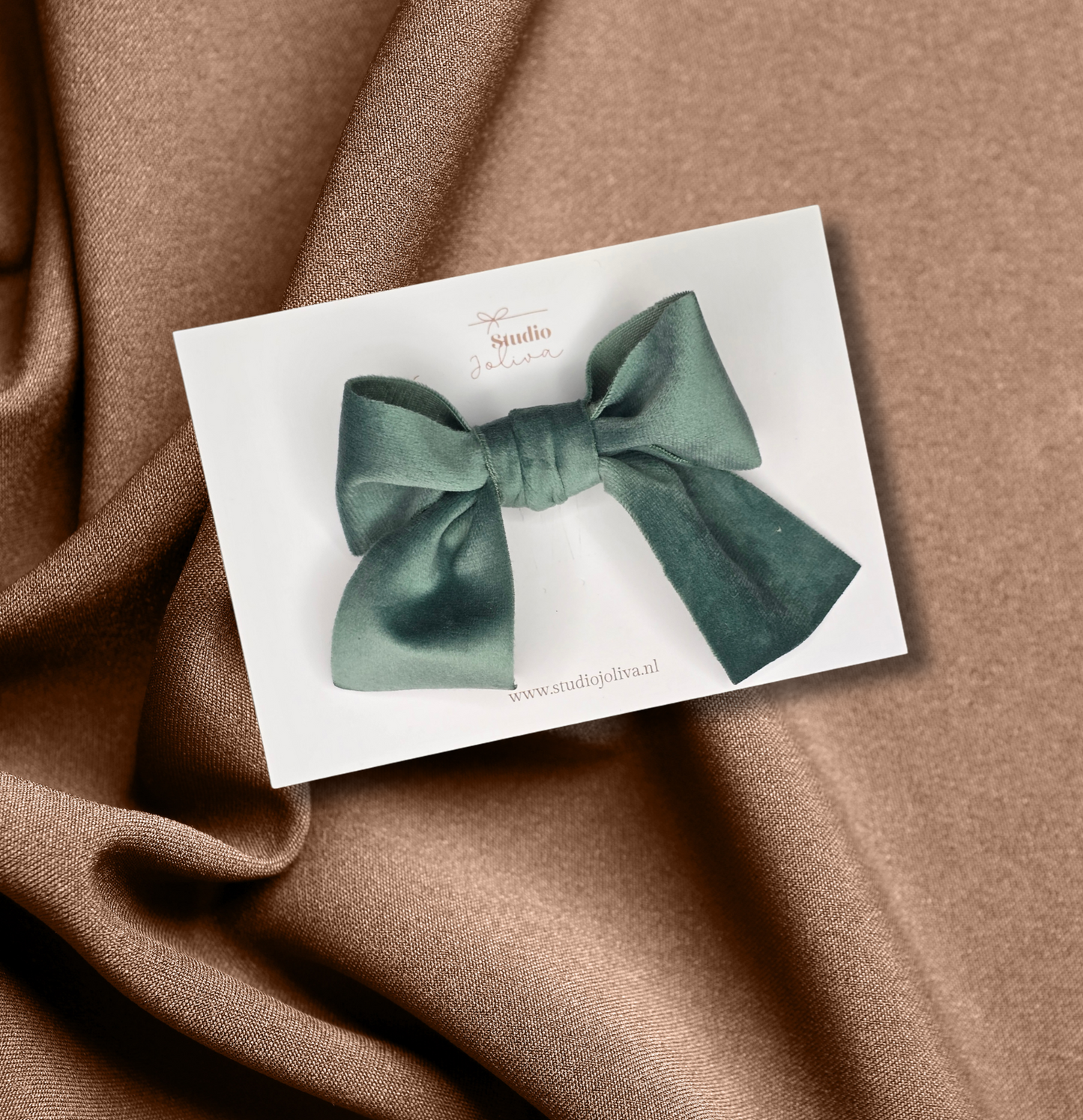 Velvet Party Strik - Forest Green